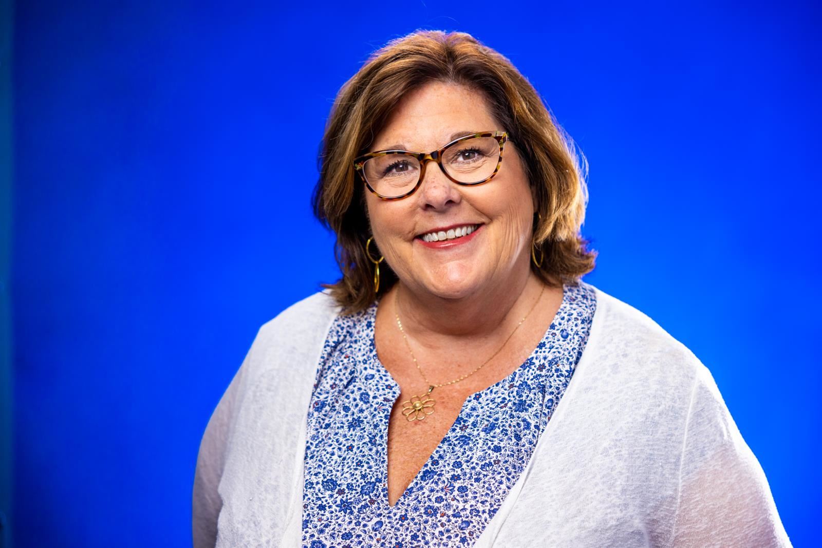Principal Lynn Sawyer smiling